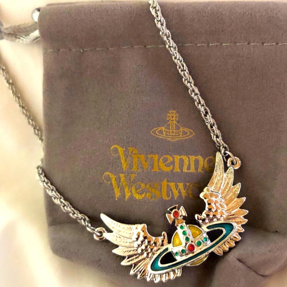 Vivienne Westwood rainbow wing necklace